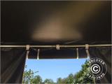 Tente de réception PartyZone 4x4m, PVC, Noir