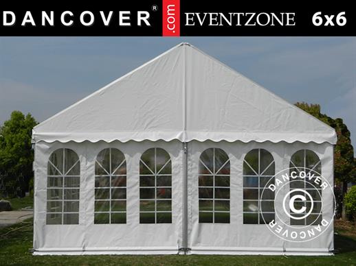 Profesjonalny namiot imprezowy EventZone 6x6m PCV, Biały
