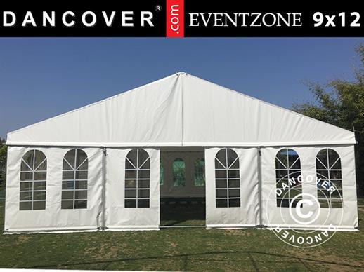 Ammattijuhlateltta EventZone 9x12m PVC, Valkoinen