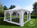 Partytent Pagoda 4x4m, Wit