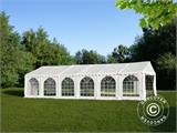 Solution SmartPack 2 en 1: Tente de réception Exclusive 6x12m, Blanc/tonnelle 4x4m, sable