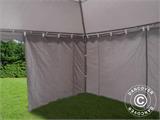 Solution SmartPack 2 en 1: Tente de réception Exclusive 6x12m, Blanc/tonnelle 4x4m, sable