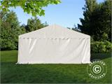 SmartPack solução 2-em-1: Tenda para festas Exclusive 6x12m, Branca/Gazebo 3,6x3,6m, Areia