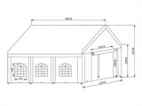 Marquee Basic 3x6 m PE 500, White Marquee Basic 3x6 m PE 500, White