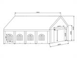 Marquee Basic 4x8 m PE 500, White Marquee Basic 4x8 m PE 500, White