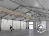 Tente de réception Professionnelle EventZone 15x15m PVC, Blanc