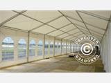 Tente de réception Professionnelle EventZone 15x15m PVC, Blanc