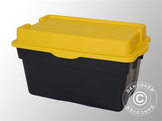 Heavy-duty Storage Box, Elephant XL, 80x51x45 cm, Black/Yellow