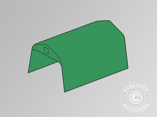 Cubierta de techo para Carpa de almacenamiento PRO 2,4x6m PVC, Verde