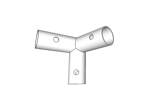 3-weg verbindingsstuk, Ø42mm, 120°