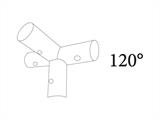 4-suuntainen liitin, Ø42mm, 120°