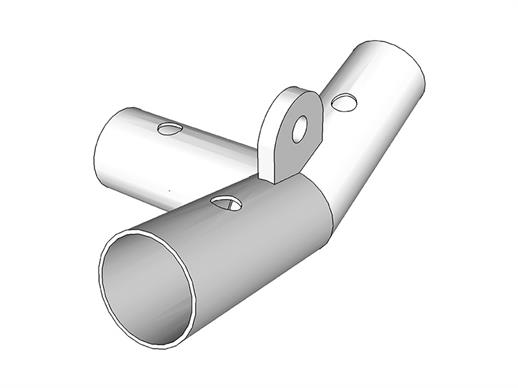 3-weg verbindingsstuk, Ø42mm, 140°