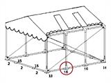 3-weg grondframe verbindingsstuk, Ø42+Ø54mm
