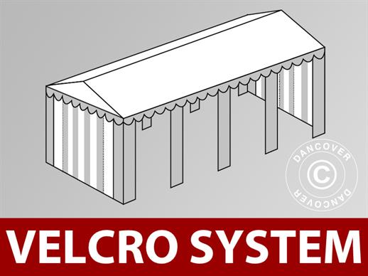 Copertura del tetto in Velcro per il tendone Original 4x8m, Bianco/Grigio