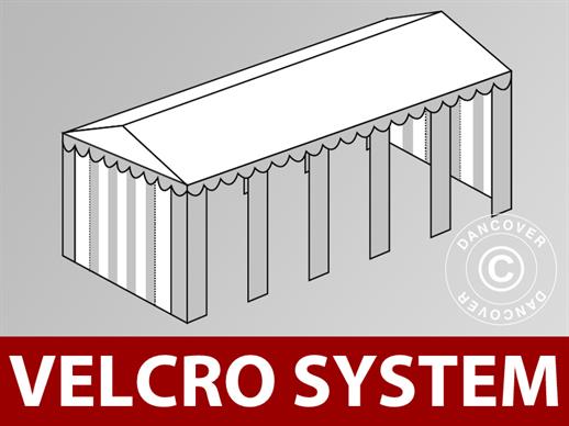Copertura del tetto in Velcro per il tendone Original 4x10m, Bianco/Grigio