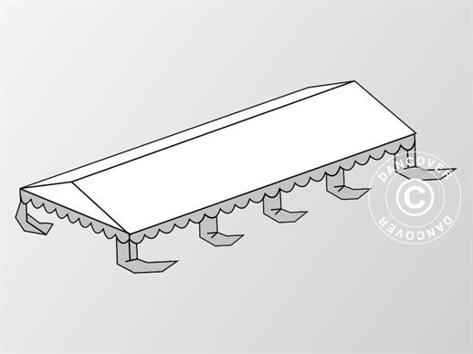 Copertura del tetto per il Tendone per feste Original 5x8m PVC, Bianco/Grigio