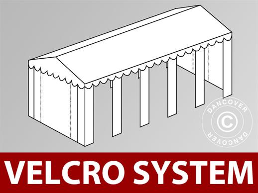 Copertura del tetto in Velcro per il tendone SEMI PRO Plus CombiTents® 5x10m, Bianco