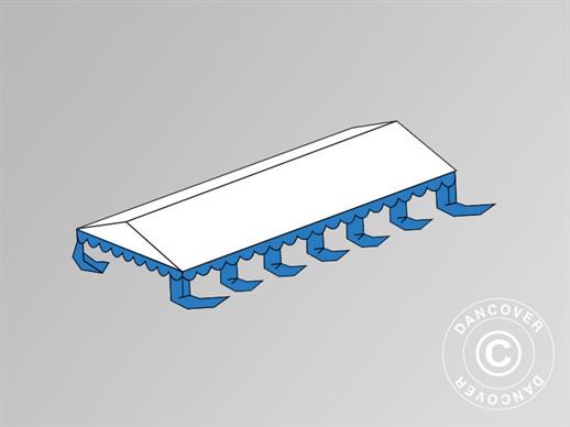 Cubierta para el techo para Carpa para fiesta Exclusive 6x12m PVC, Blanco/Azul