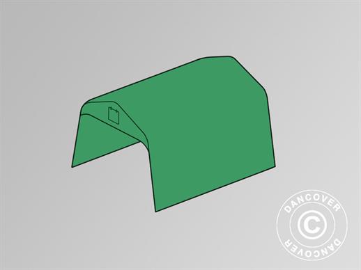 Cubierta de techo para carpa garaje doble 5,4x6m PVC, Verde