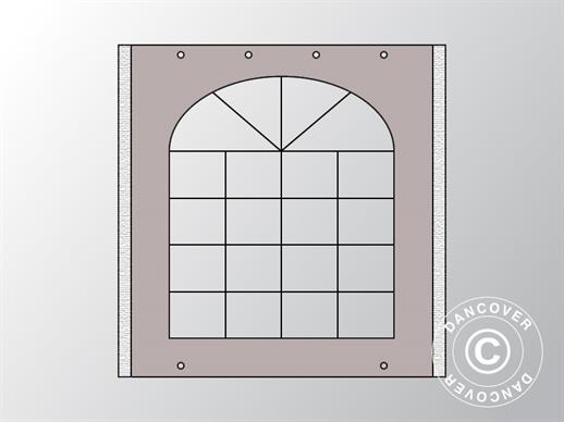 Parede lateral c/ janela para Tenda para festas UNICO, PVC/Poliéster, 2m, Areia