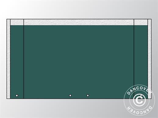 Endwall UNICO 5 m with wide door, Dark Green