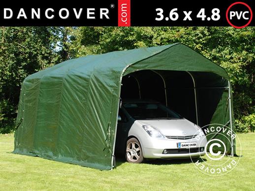 Garažni šator PRO 3,6x4,8x2,68m PVC, Zelena