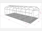 Portable Garage PRO 3.6x8.4x2.68 m PE, Grey Portable Garage PRO 3.6x8.4x2.68 m PE, Grey