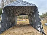 Garagetelt PRO 3,77x7,3x3,18m PVC, Grå