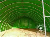 Tunnel agricole 9,15x12x4,5m, PVC, Vert