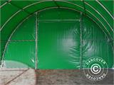 Tunnel agricole 9,15x12x4,5m, PVC, Vert