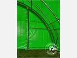 Tunnel agricole 9,15x12x4,5m, PVC, Vert