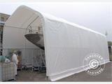 Tente de stockage Oceancover 5,5x15x4,1x5,3m, PE, Blanc