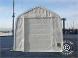 Tente de stockage Oceancover 5,5x15x4,1x5,3m, PE, Blanc