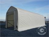 Carpas de almacén Oceancover 5,5x15x4,1x5,3m, PE, Blanco