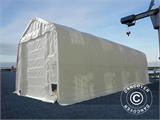 Tente de stockage Oceancover 5,5x15x4,1x5,3m, PE, Blanc