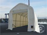 Tente de stockage Oceancover 5,5x15x4,1x5,3m, PE, Blanc