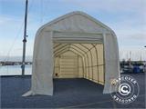 Tente de stockage Oceancover 5,5x15x4,1x5,3m, PE, Blanc