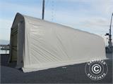 Tente de stockage Oceancover 5,5x15x4,1x5,3m, PE, Blanc