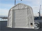 Tente de stockage Oceancover 5,5x15x4,1x5,3m, PE, Blanc