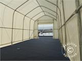 Carpas de almacén Oceancover 5,5x15x4,1x5,3m, PE, Blanco