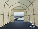 Carpas de almacén Oceancover 5,5x15x4,1x5,3m, PE, Blanco