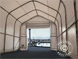 Carpas de almacén Oceancover 5,5x15x4,1x5,3m, PVC, Blanco