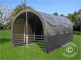 Namiot dla zwierząt gospodarskich 3x6x2,8m, PCV, Zielony