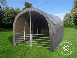 Livestock shelter 3x6x2.8 m, PVC, Green