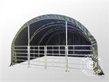Weidezelt Fachwerkrahmen 6x6x3,7m, PVC, Grün Weidezelt Fachwerkrahmen 6x6x3,7m, PVC, Grün