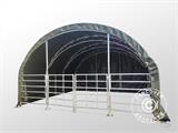 Carpa para ganado truss 6x6x3,7m, PVC, Verde