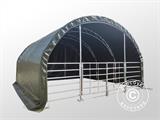 Weidezelt Fachwerkrahmen 6x6x3,7m, PVC, Grün Weidezelt Fachwerkrahmen 6x6x3,7m, PVC, Grün