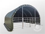 Carpa para ganado truss 6x6x3,7m, PVC, Verde