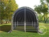 Capannone per bestiame 3x3x2,8m, PVC, Verde