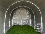 Capannone per bestiame 3x3x2,8m, PVC, Verde